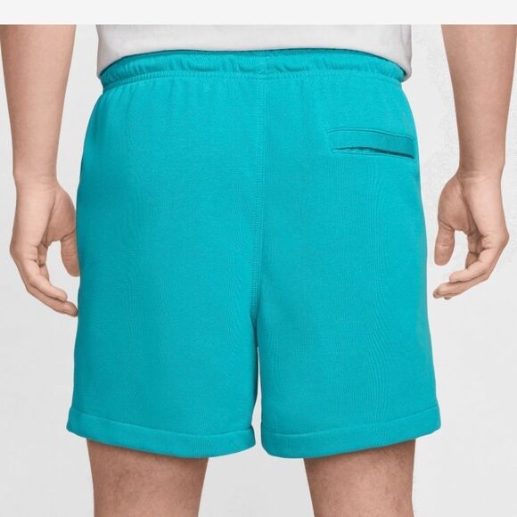 1210 NWT Nike Club FT Flow Vibes Shorts Sz Medium White/Dusty Cactus - Picture 2 of 7